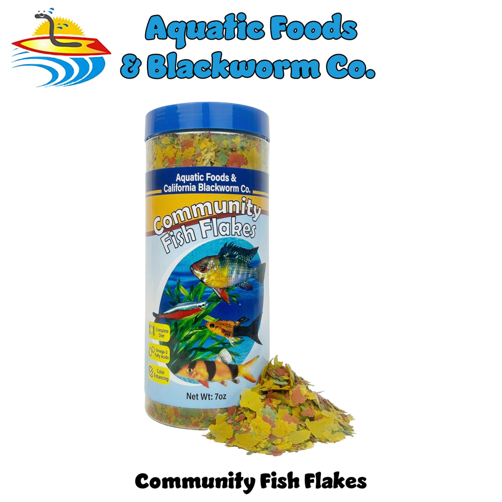 Aquatic Foods Inc. gros plan sur la texture des flocons, image claire pour qualité nutritionnelle