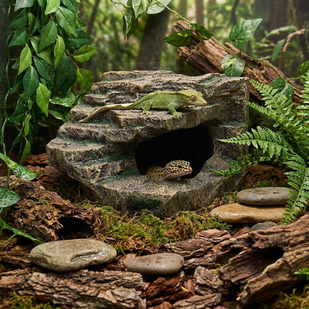 Aquazoo mise en scène naturelle décor d'habitat attrayant