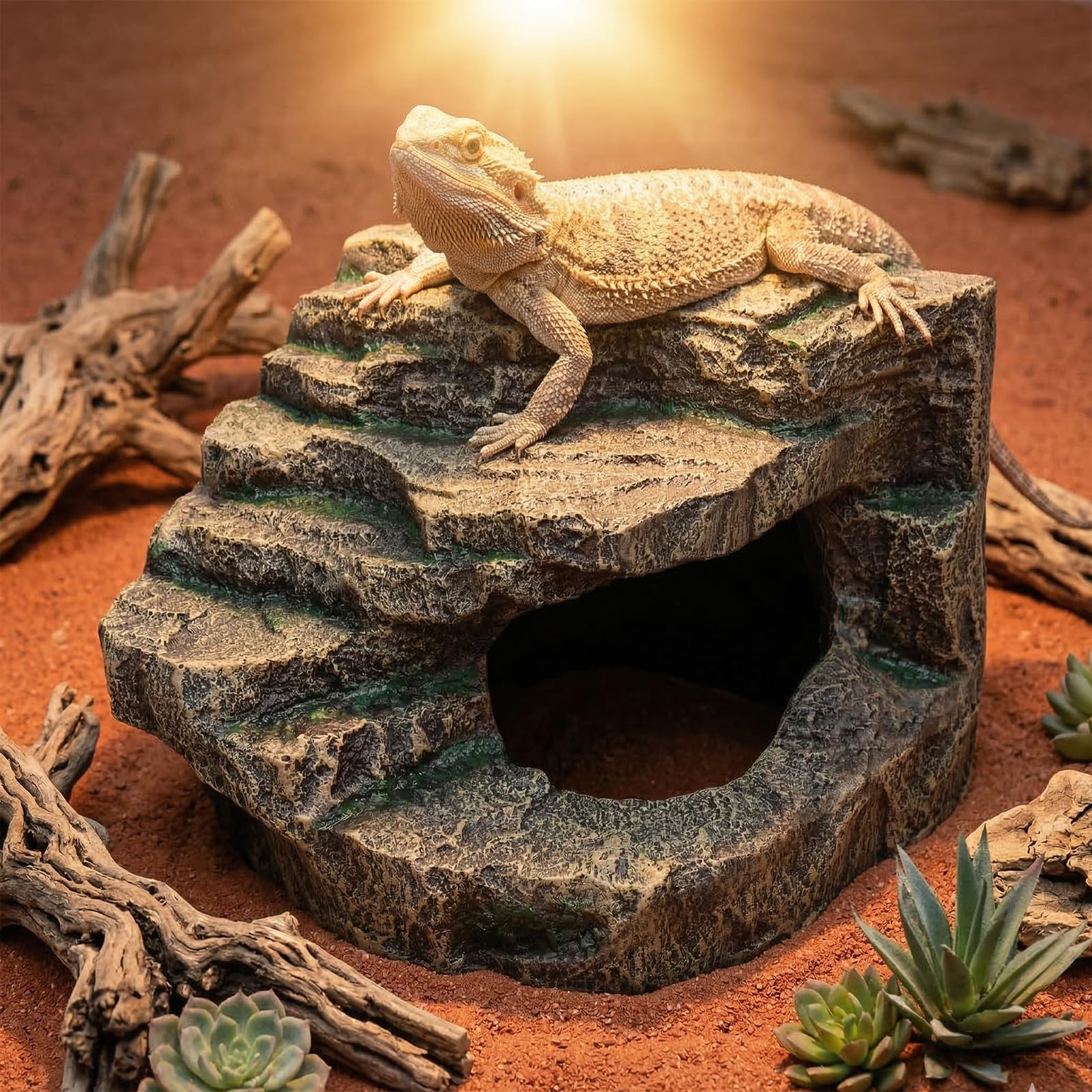 Aquazoo plateforme en usage pour lézard offrant repos sûr