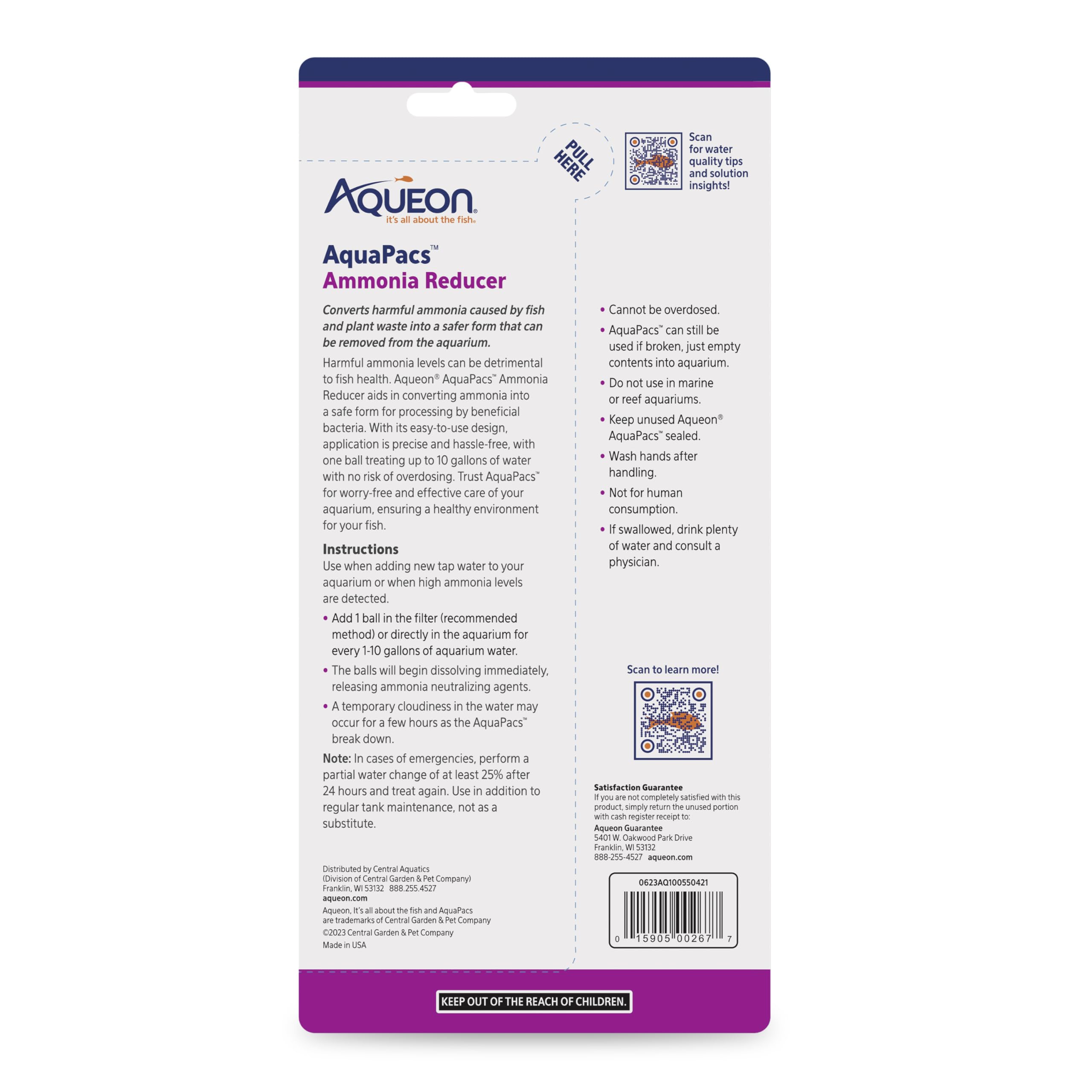 Aqueon AquaPacs placés près d'une filtration pour protection complémentaire