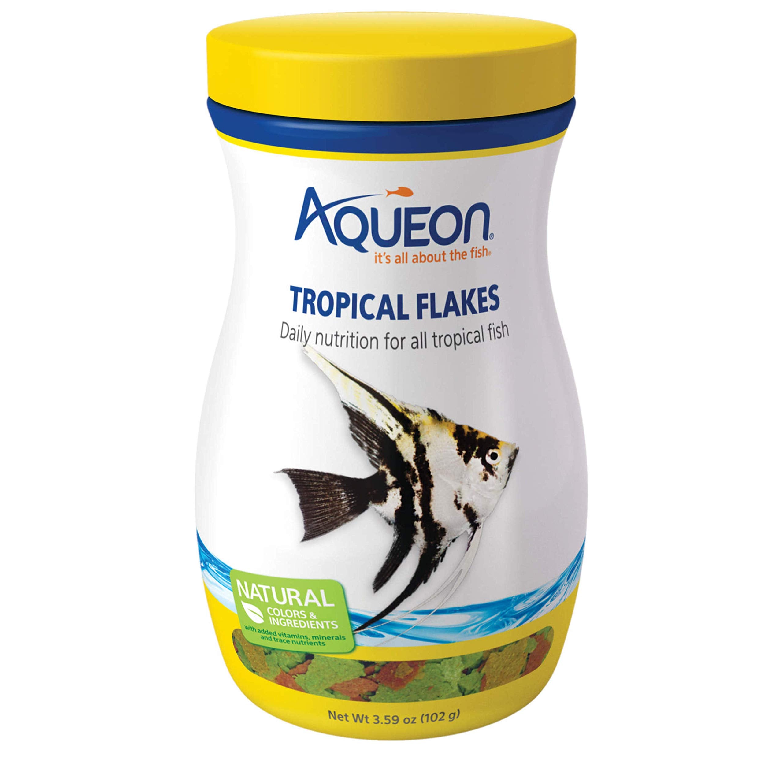 Aqueon boîte avant montrant le produit et informations nutritionnelles, facilite l'achat