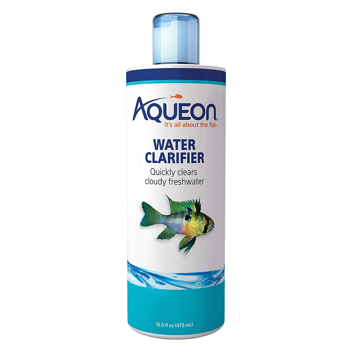 Aqueon bouteille avant montrant l'étiquette et facilité d'utilisation