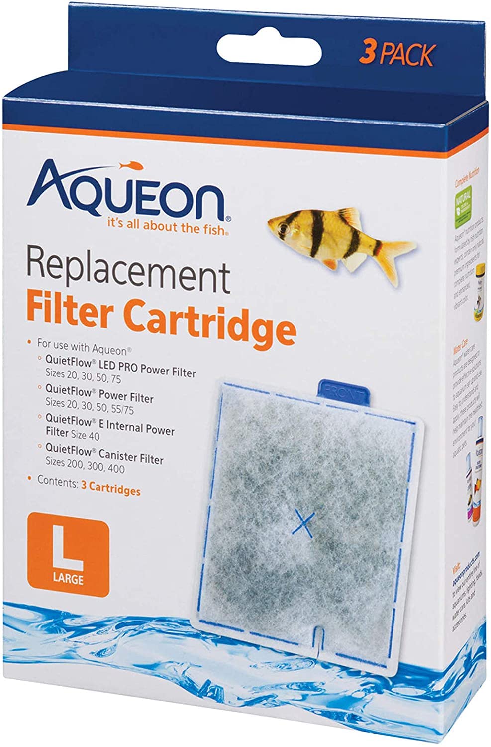 Aqueon cartouche avant emballage montrant design et facilité d'utilisation