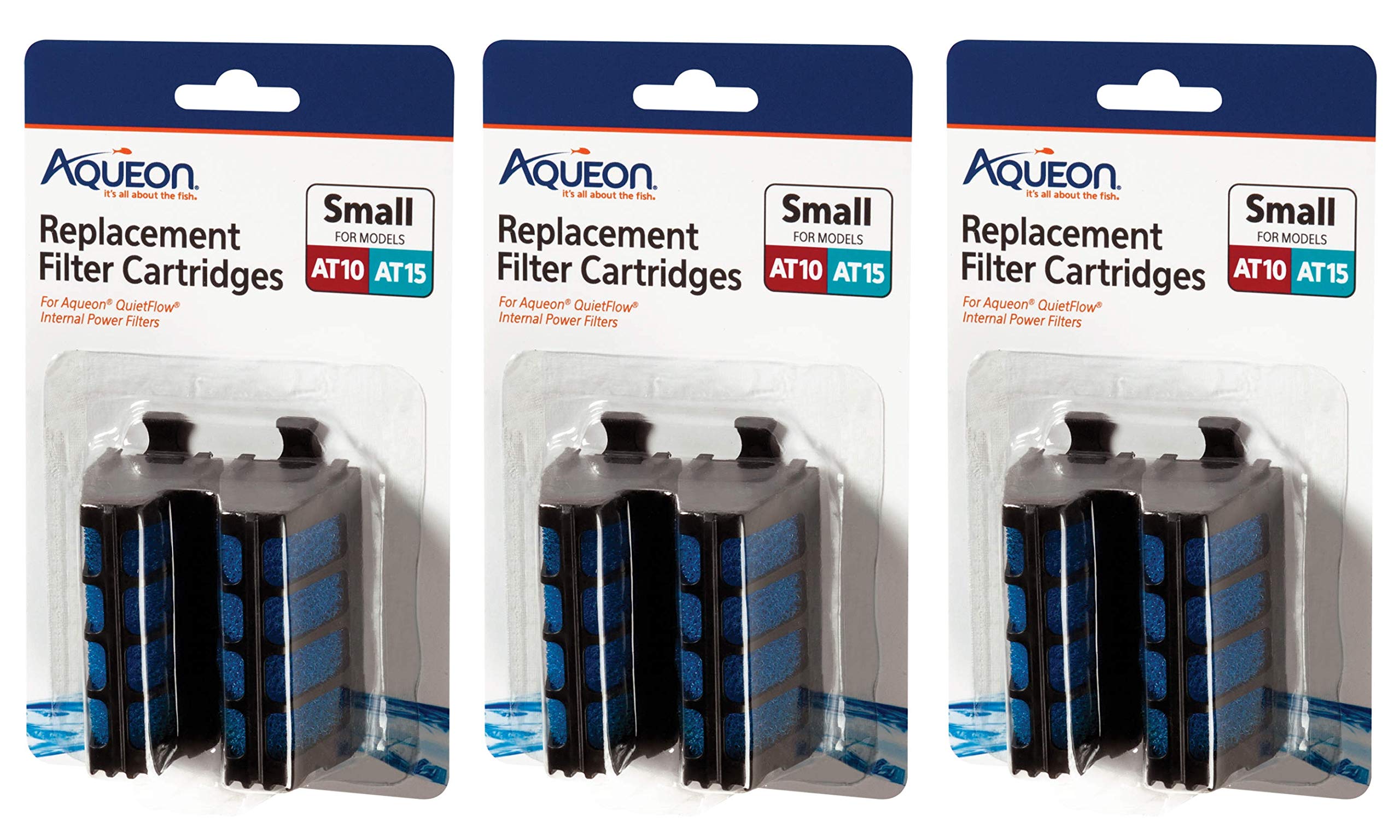 Aqueon cartouche vue de face montrant mousse dense et cadre rigide bénéfice eau claire