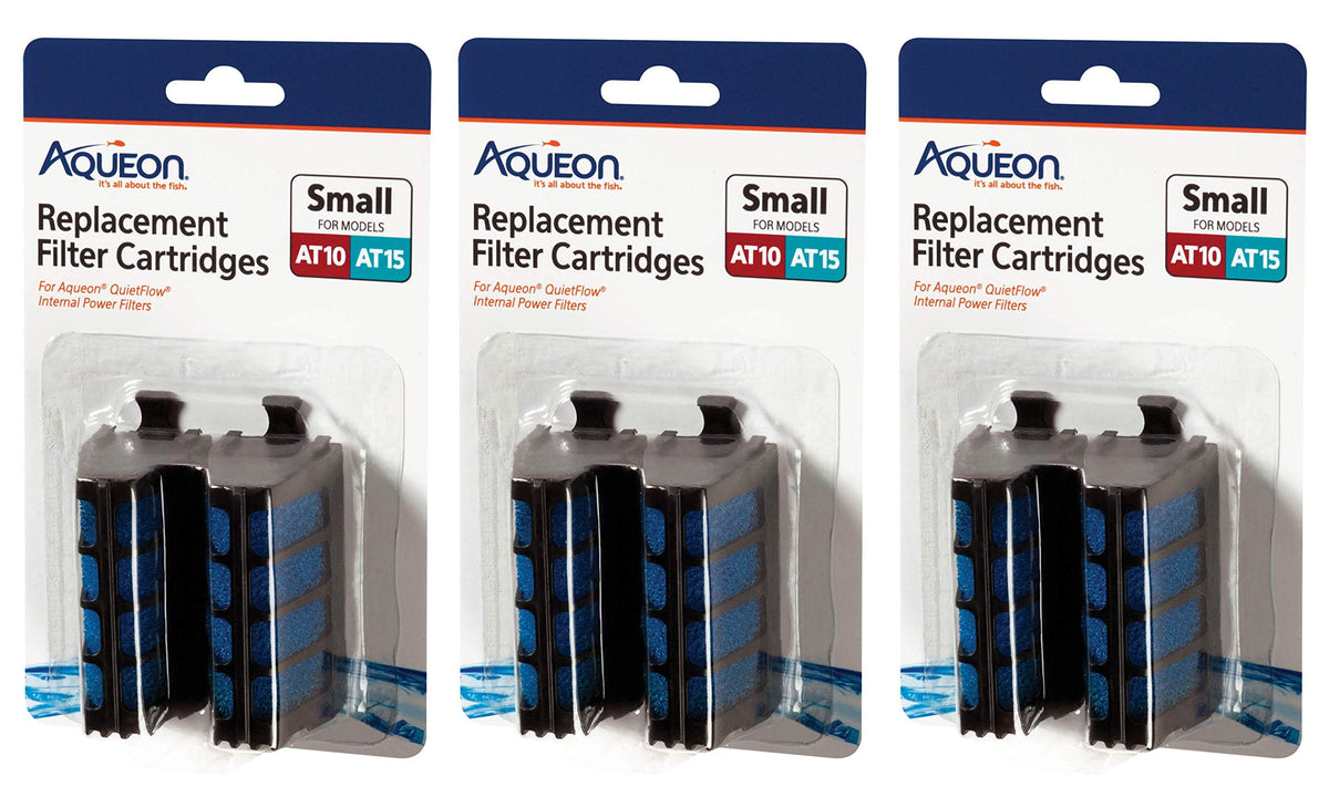 Aqueon cartouche vue de face montrant mousse dense et cadre rigide bénéfice eau claire