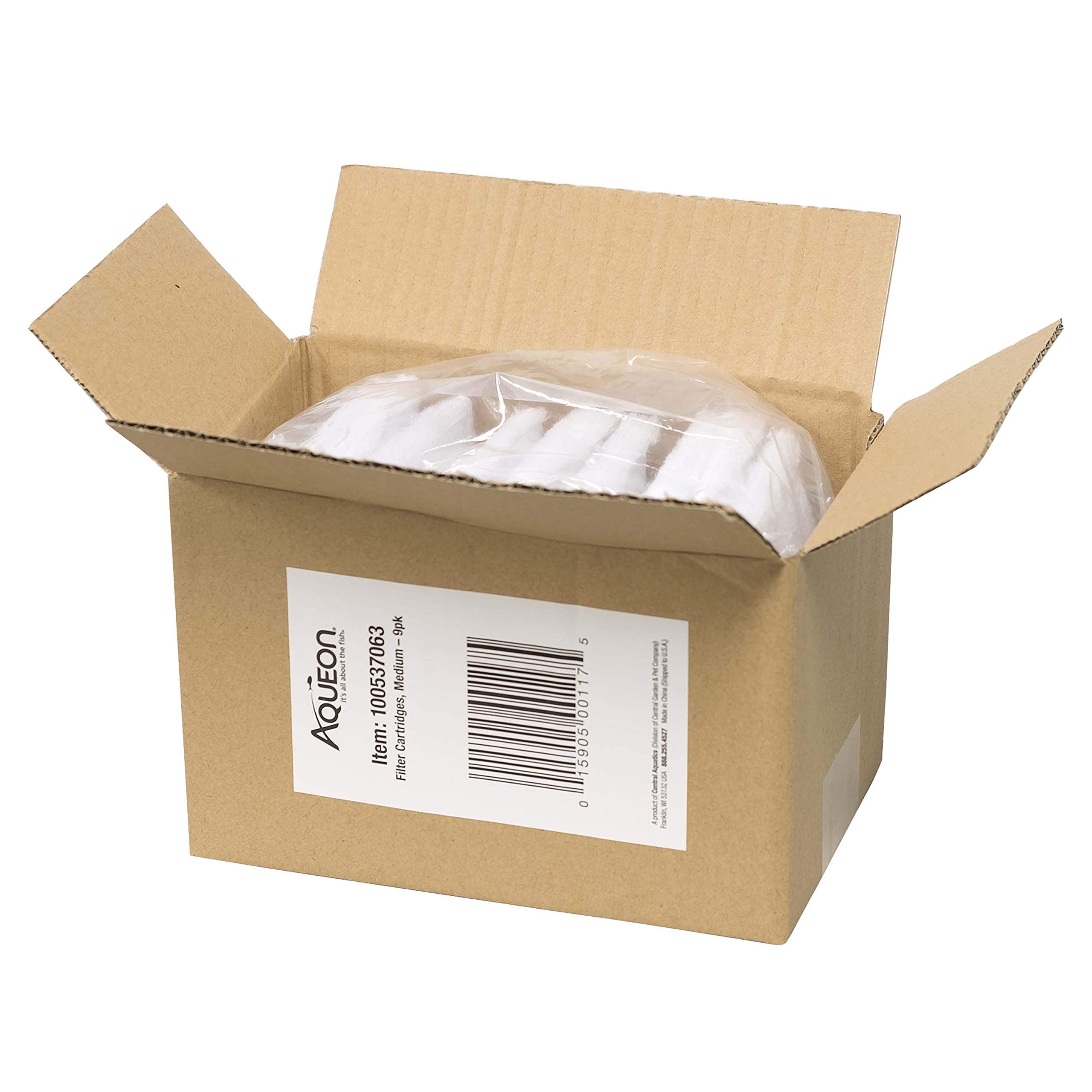 Emballage Aqueon avec étiquettes et spécifications pour informations produit faciles