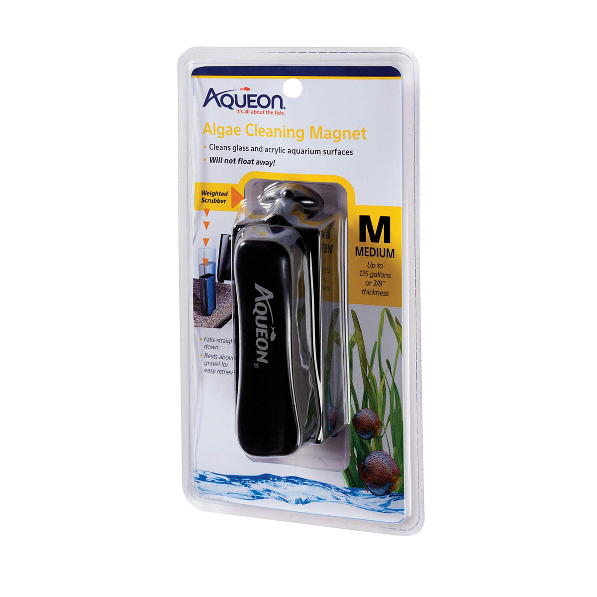 Aqueon vue avant du nettoyeur magnétique montrant le design pratique