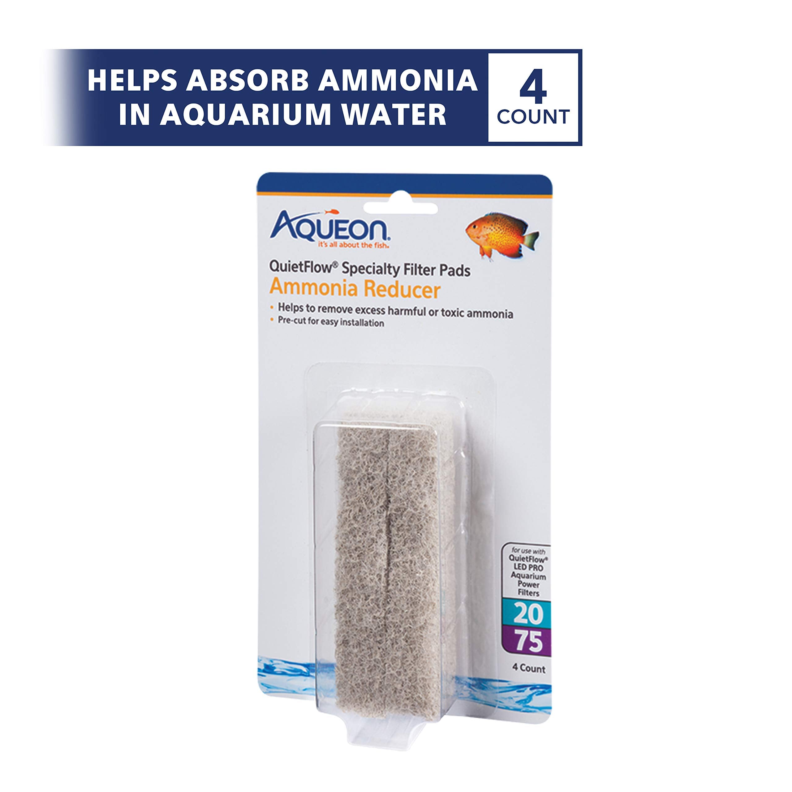 Aqueon gros plan texture du pad montrant média actif pour capturer ammoniac