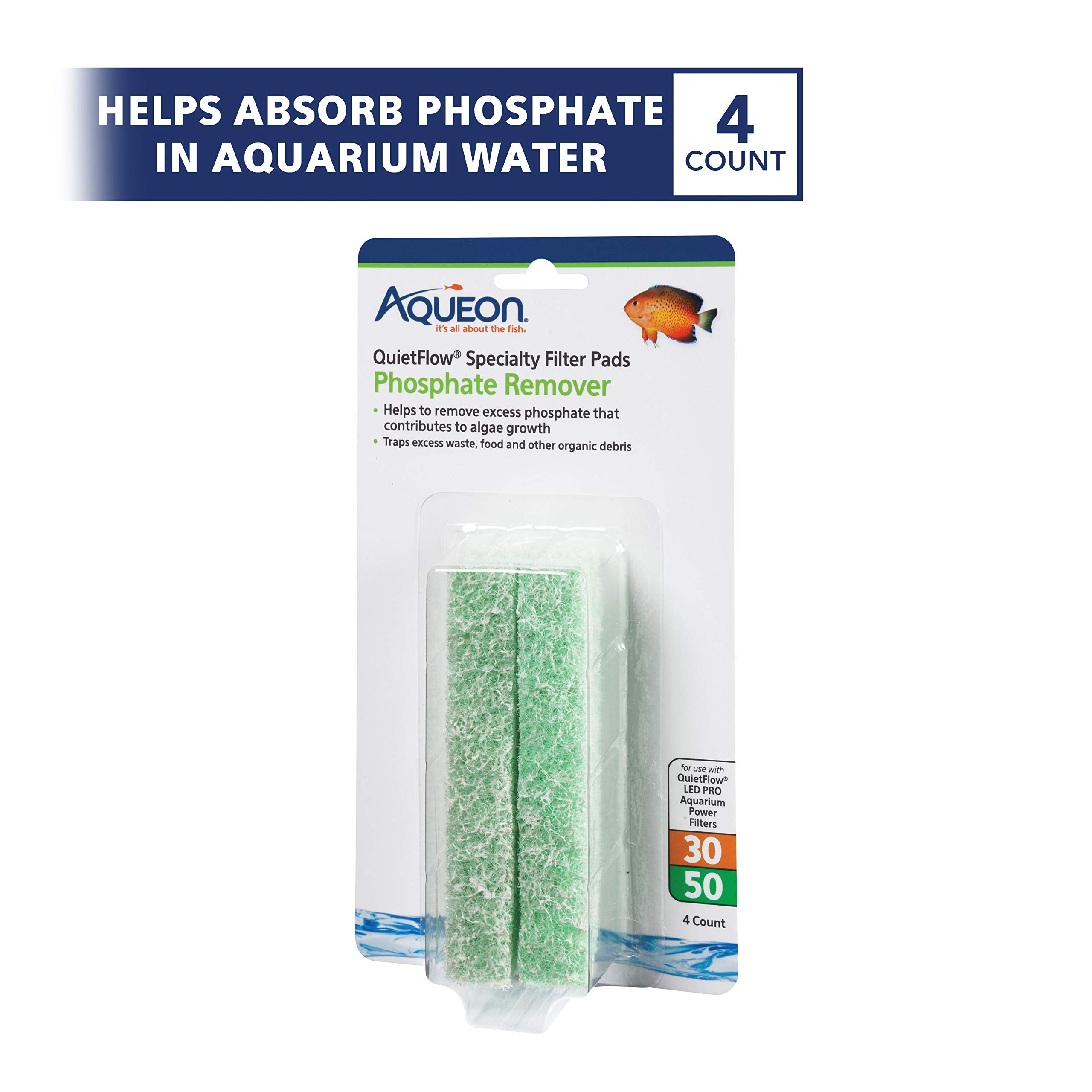 Aqueon pad gros plan sur la texture du média mettant en évidence la surface absorbante efficace