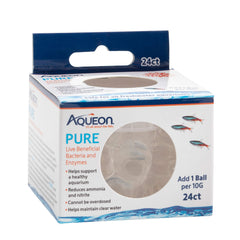 Aqueon emballage avant du pack 24 montrant le produit et dosage simple