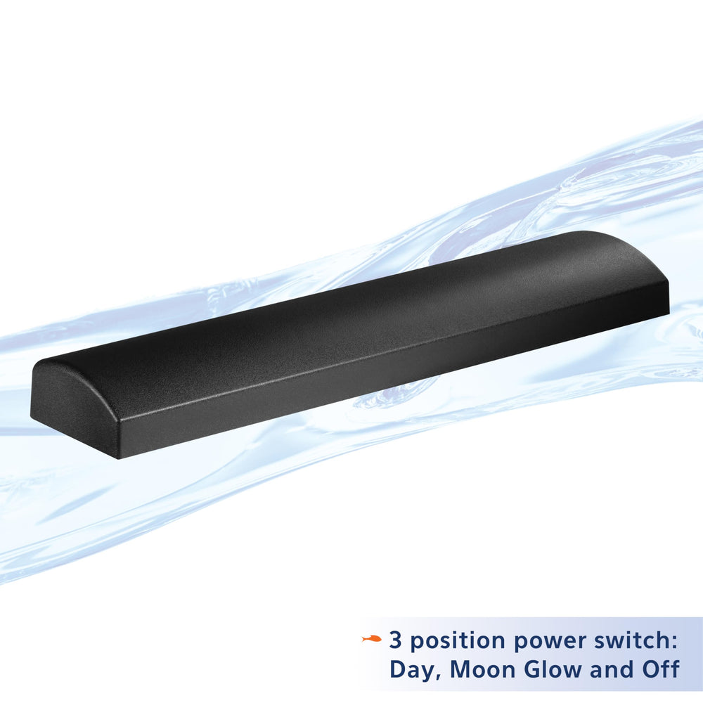 Aqueon rampe LED gros plan sur fente d'extension et connecteur modulaire
