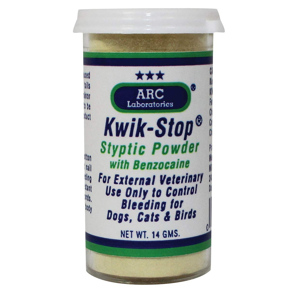 ARC Laboratories boîte Kwik‑Stop 14 g montrée en gros plan pour un soin rapide