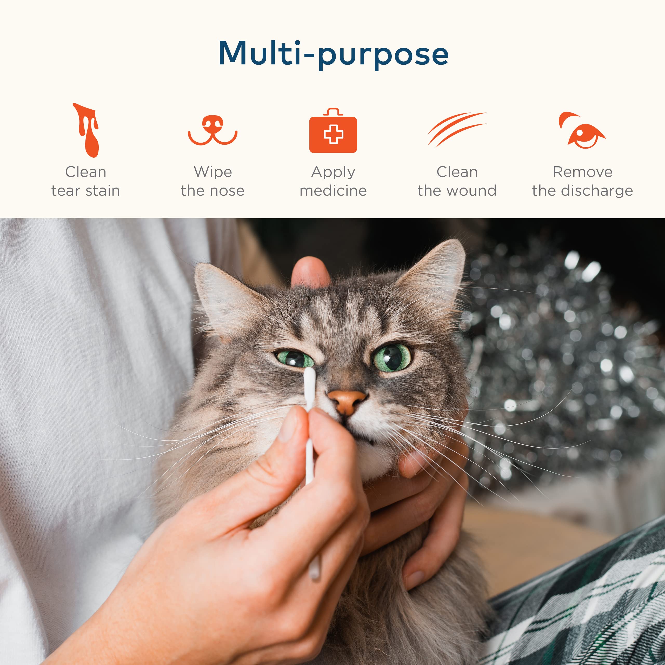 ARCA PET utilisé sur un chaton, douceur adaptée aux petits