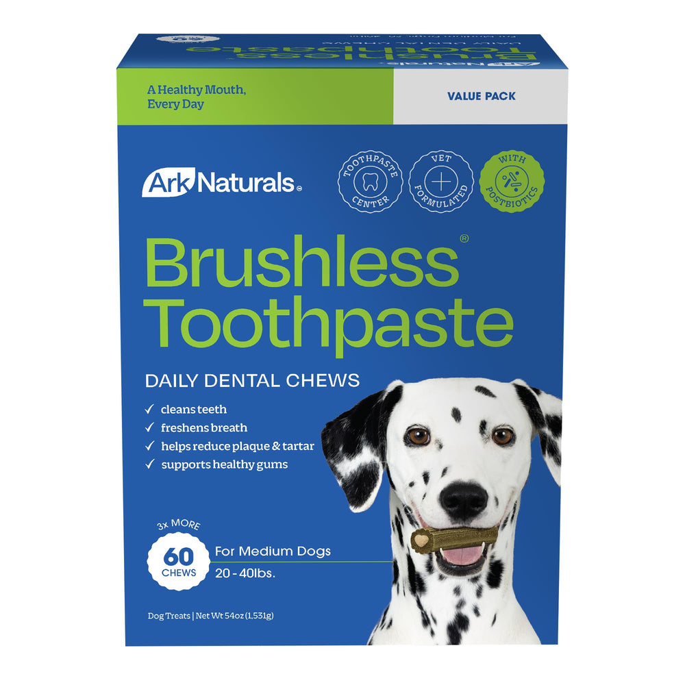 Ark Naturals emballage avant montrant 60 unités et bénéfice hygiène dentaire
