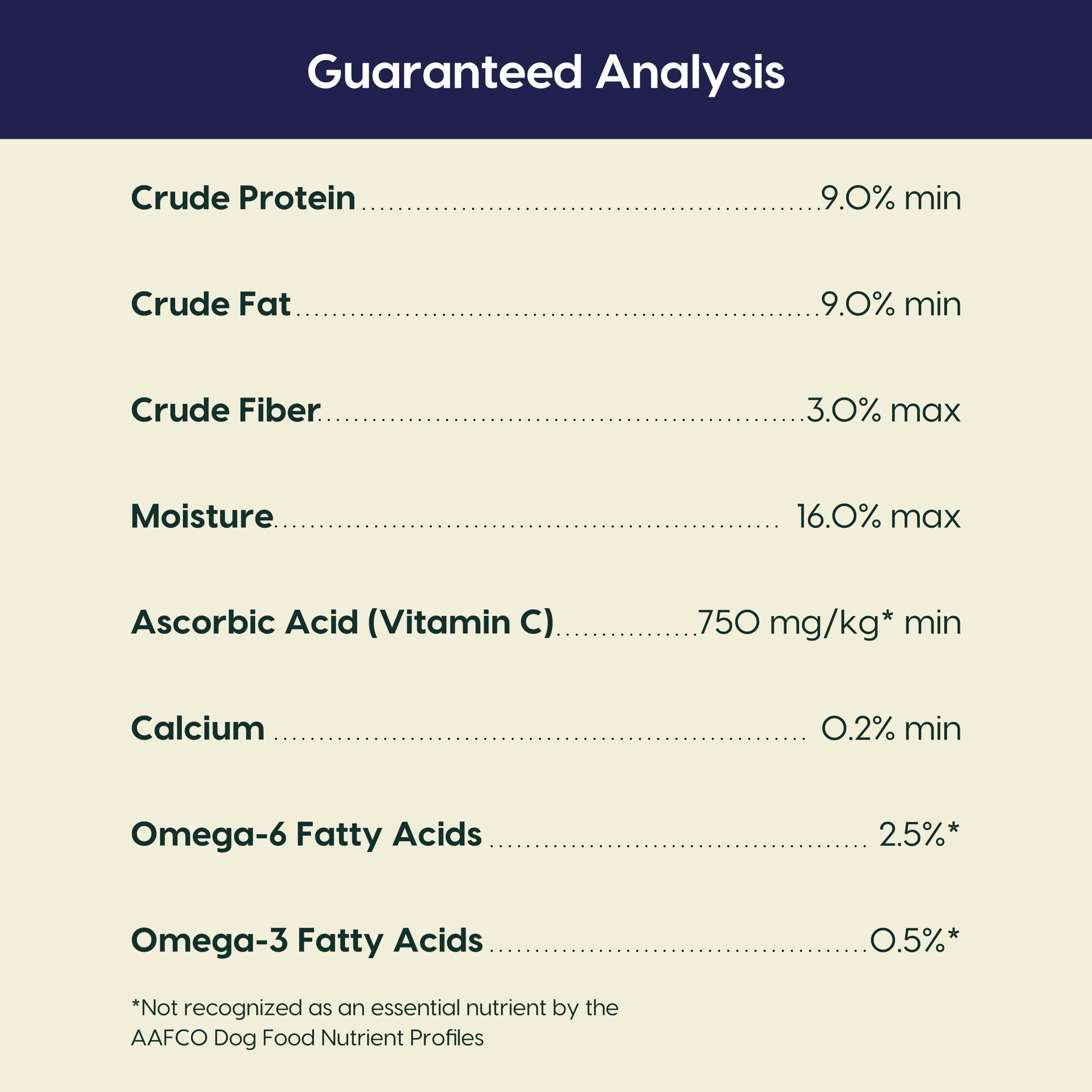 ARK NATURALS étiquette ingrédients mettant en avant formule sans céréales
