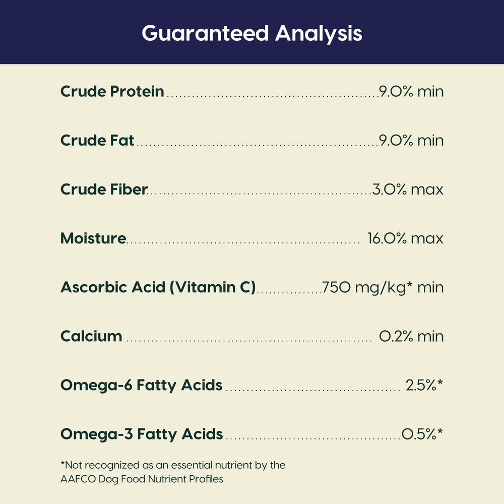 ARK NATURALS étiquette ingrédients mettant en avant formule sans céréales