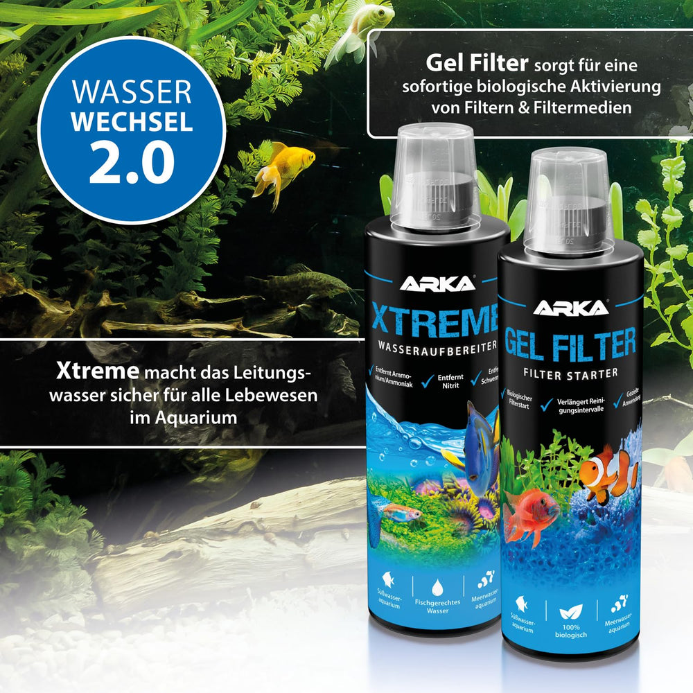ARKA Microbe-Lift appliqué dans un bassin extérieur montrant protection aquatique