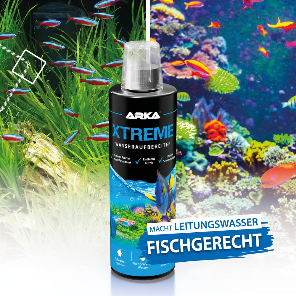 ARKA Microbe-Lift packaging ouvert présentant le flacon et la notice