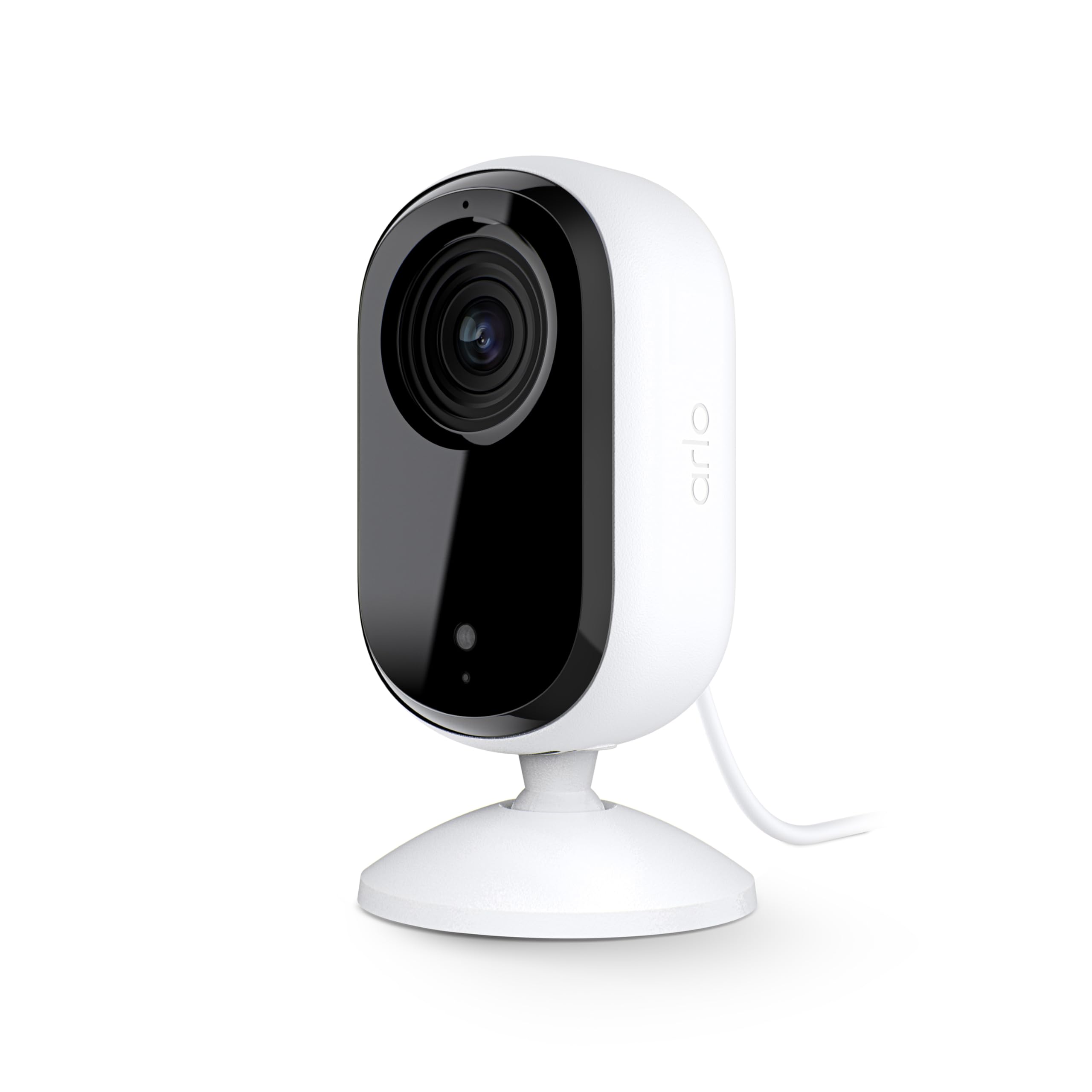 Arlo caméra intérieure vue frontale montrant design compact et intégration harmonieuse