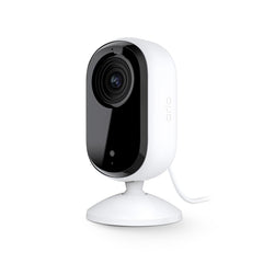 Arlo caméra intérieure vue frontale montrant design compact et intégration harmonieuse