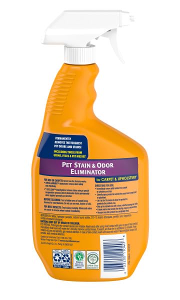 Arm & Hammer application sur tapis démontrant suppression de tache rapide