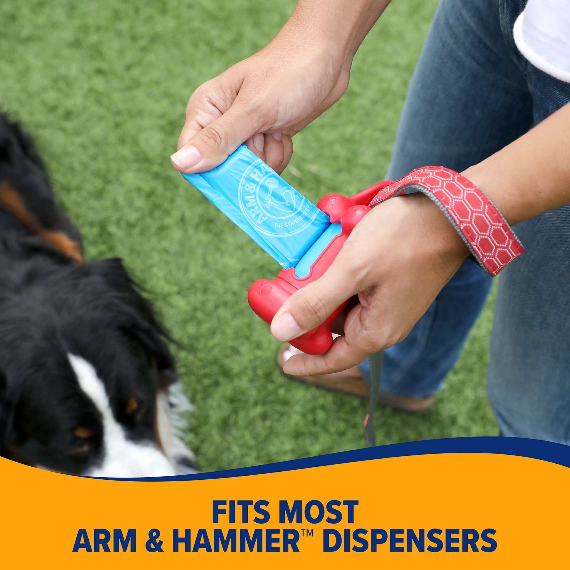 ARM & HAMMER rouleau installé dans un distributeur standard, compatibilité et rangement pratique