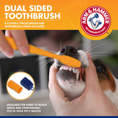 ARM & HAMMER double-brosse détail montrant têtes grande et petite pour nettoyage complet