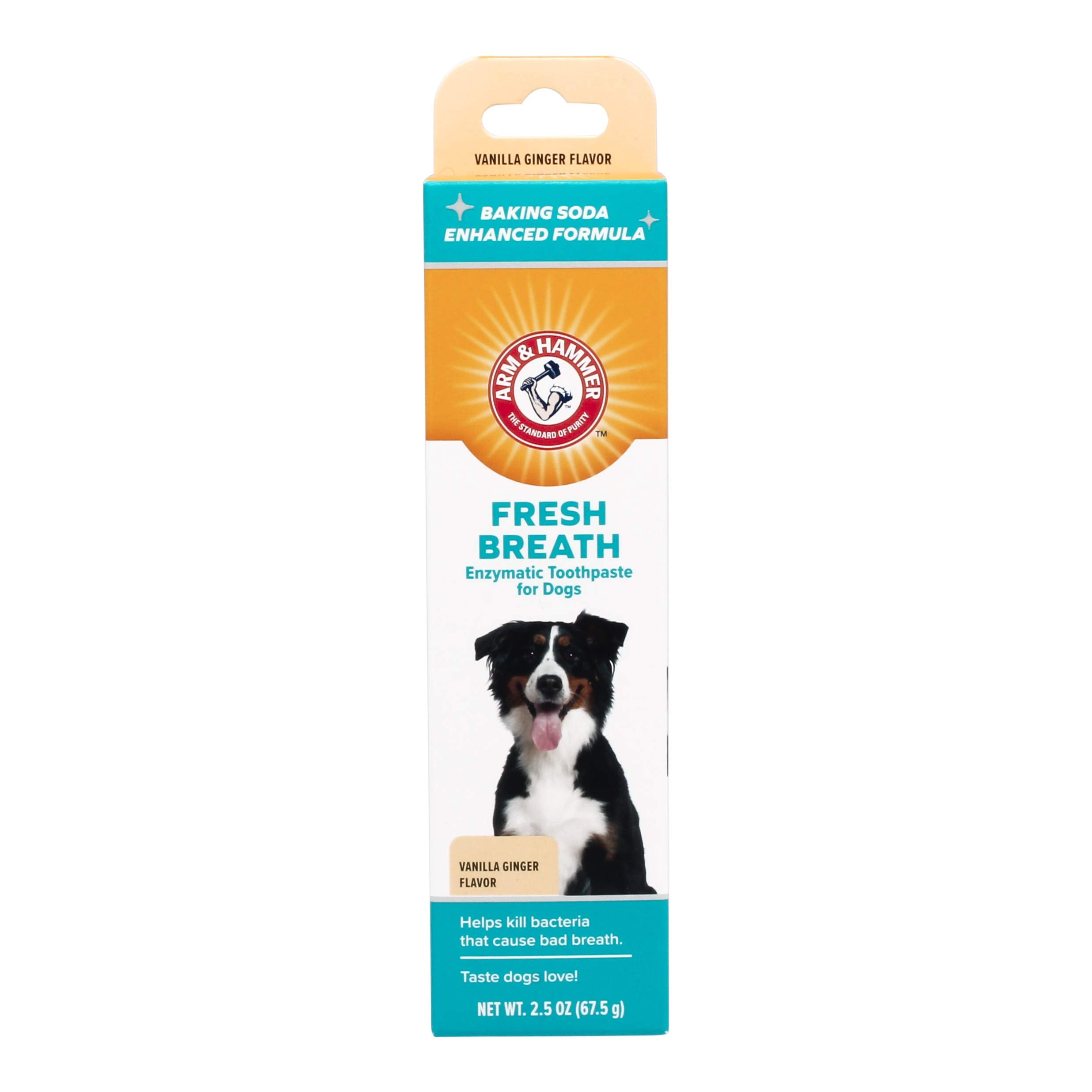 Arm & Hammer étiquette ingrédients montrant formule sans fluorure humain