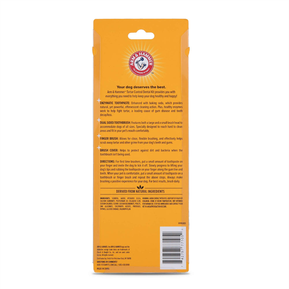 ARM & HAMMER chien brossé par propriétaire illustrant meilleure acceptation du soin