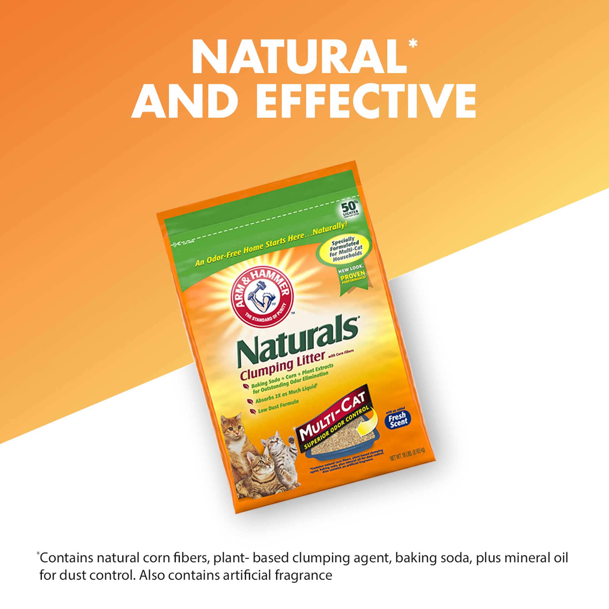 ARM & HAMMER sac 18 lb facile à porter et verser sans effort