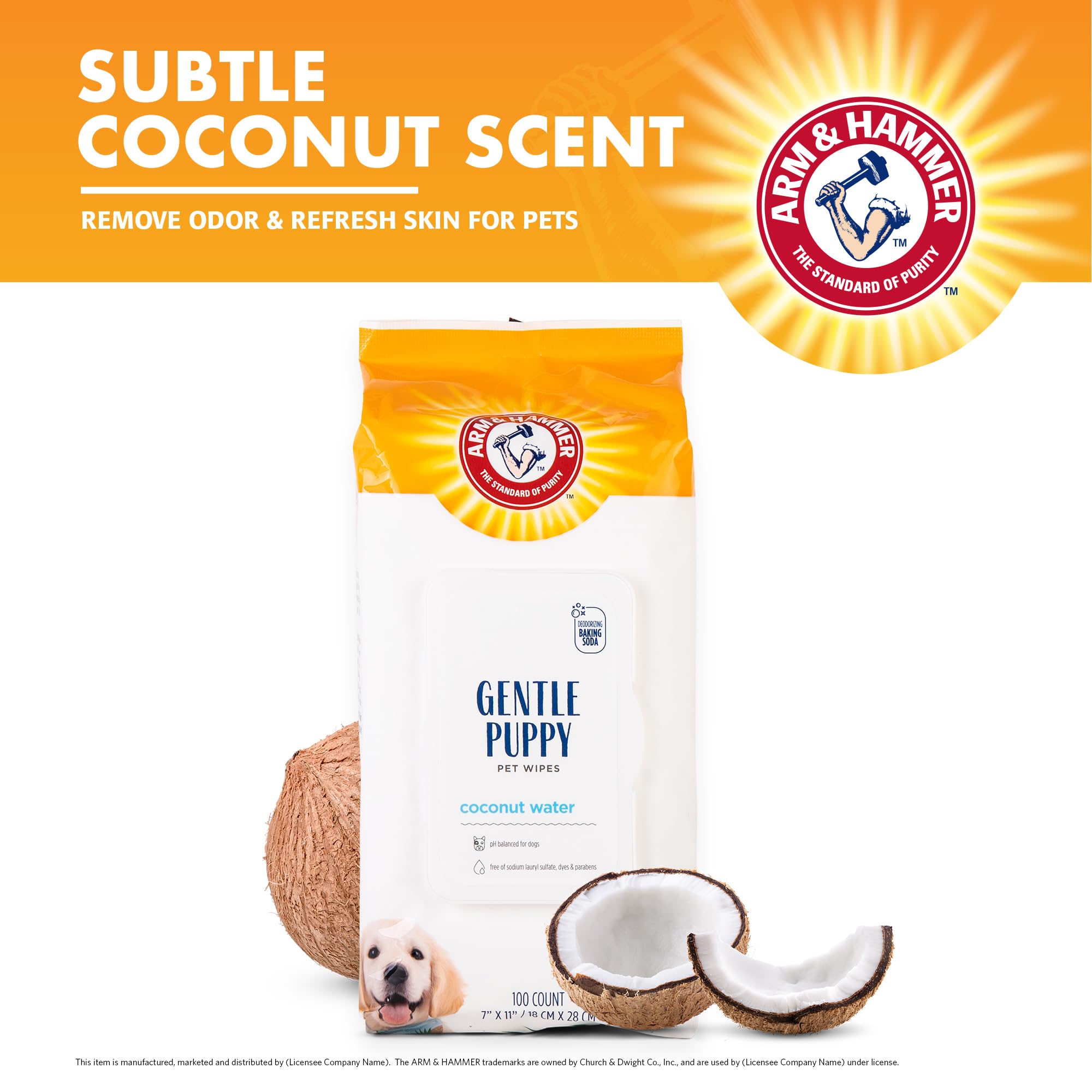 Arm & Hammer avant et après nettoyage des pattes pour hygiène immédiate