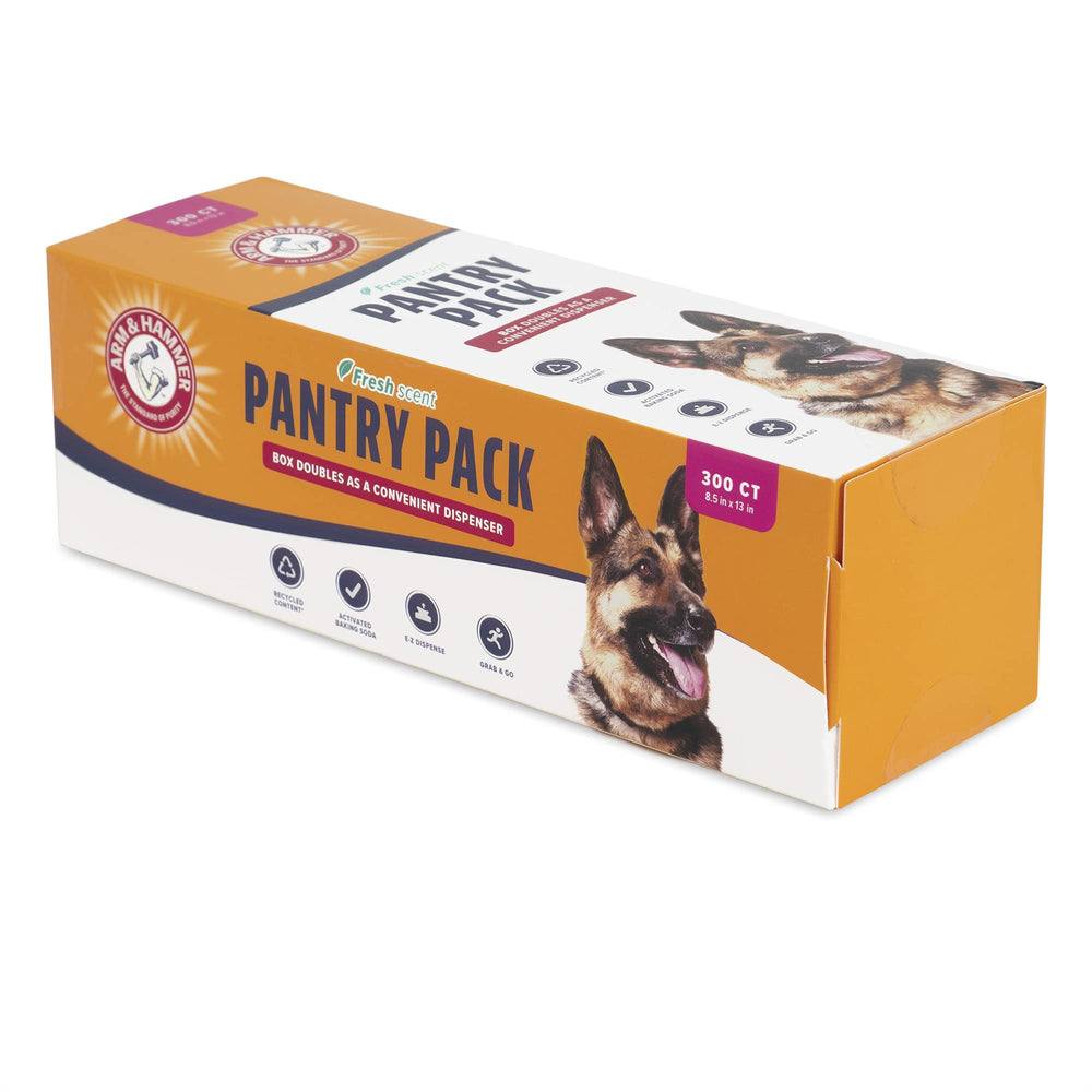 Arm & Hammer sac utilisé pour ramasser excréments et limiter odeurs