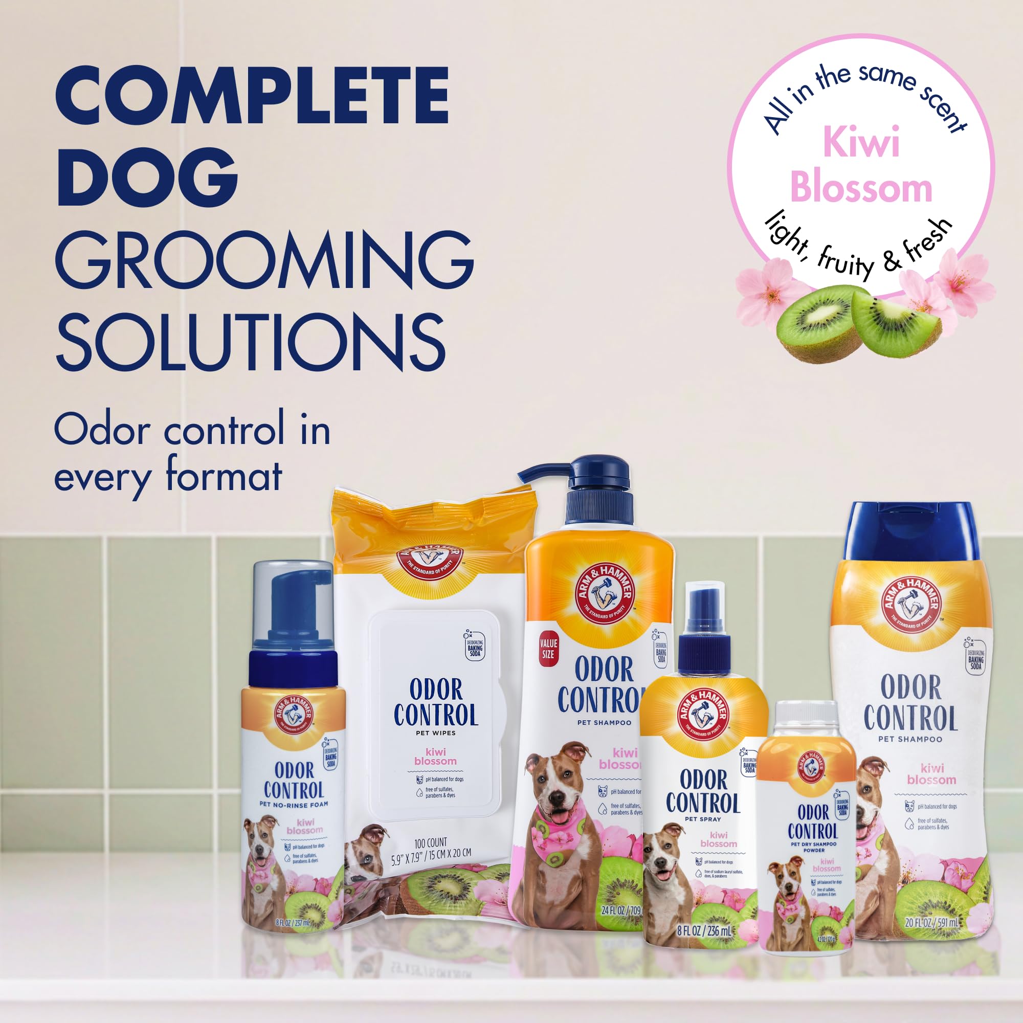Arm & Hammer ambiance Kiwi Blossom parfum frais et discret après bain