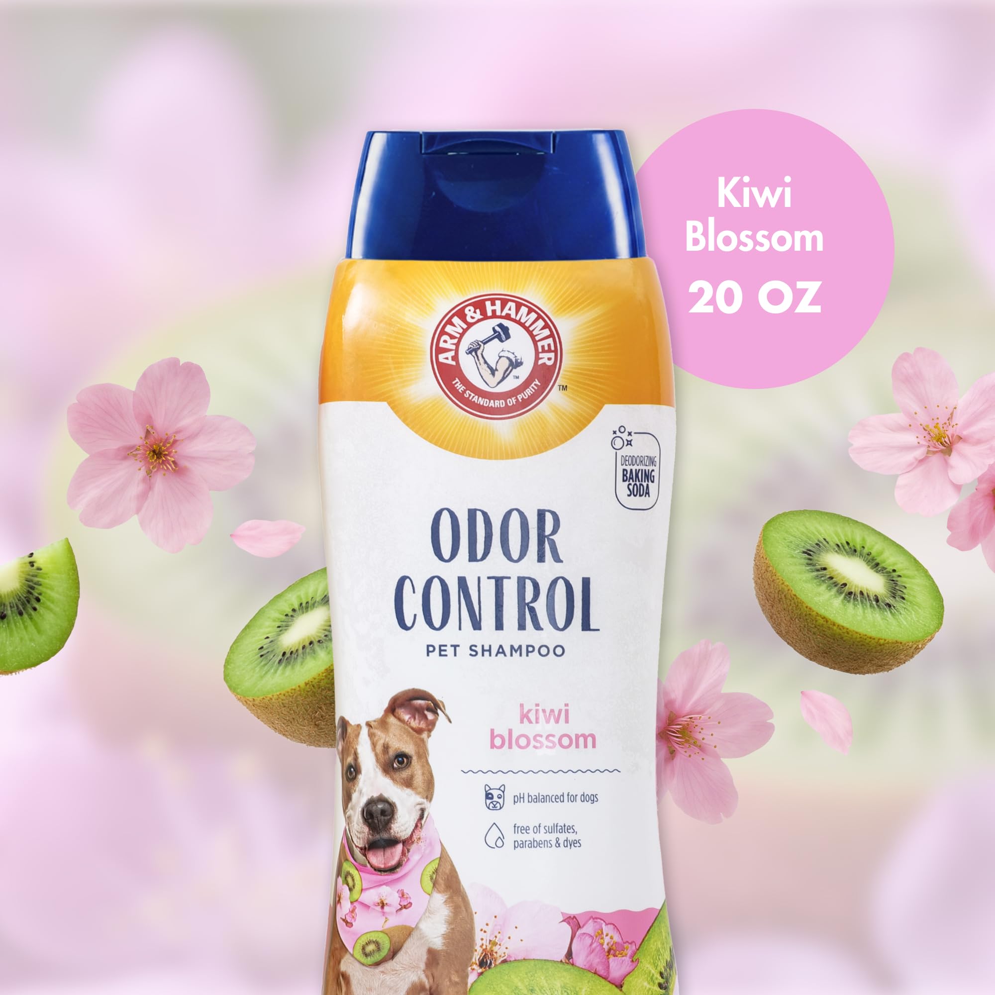 Arm & Hammer étiquette lisible montrant ingrédients clés et compatibilité