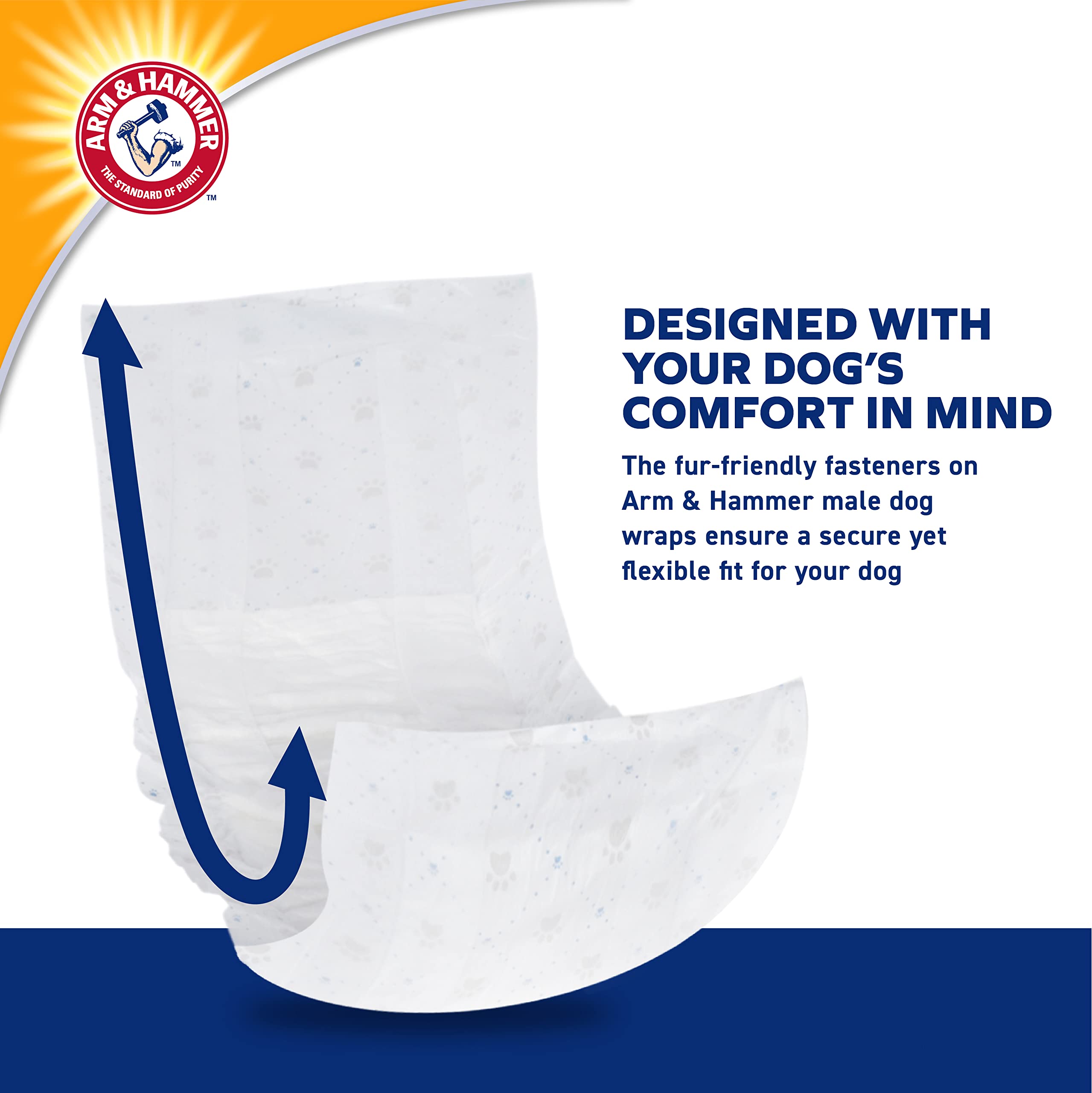 ARM & HAMMER wrap porté sur chien grand confort et mobilité