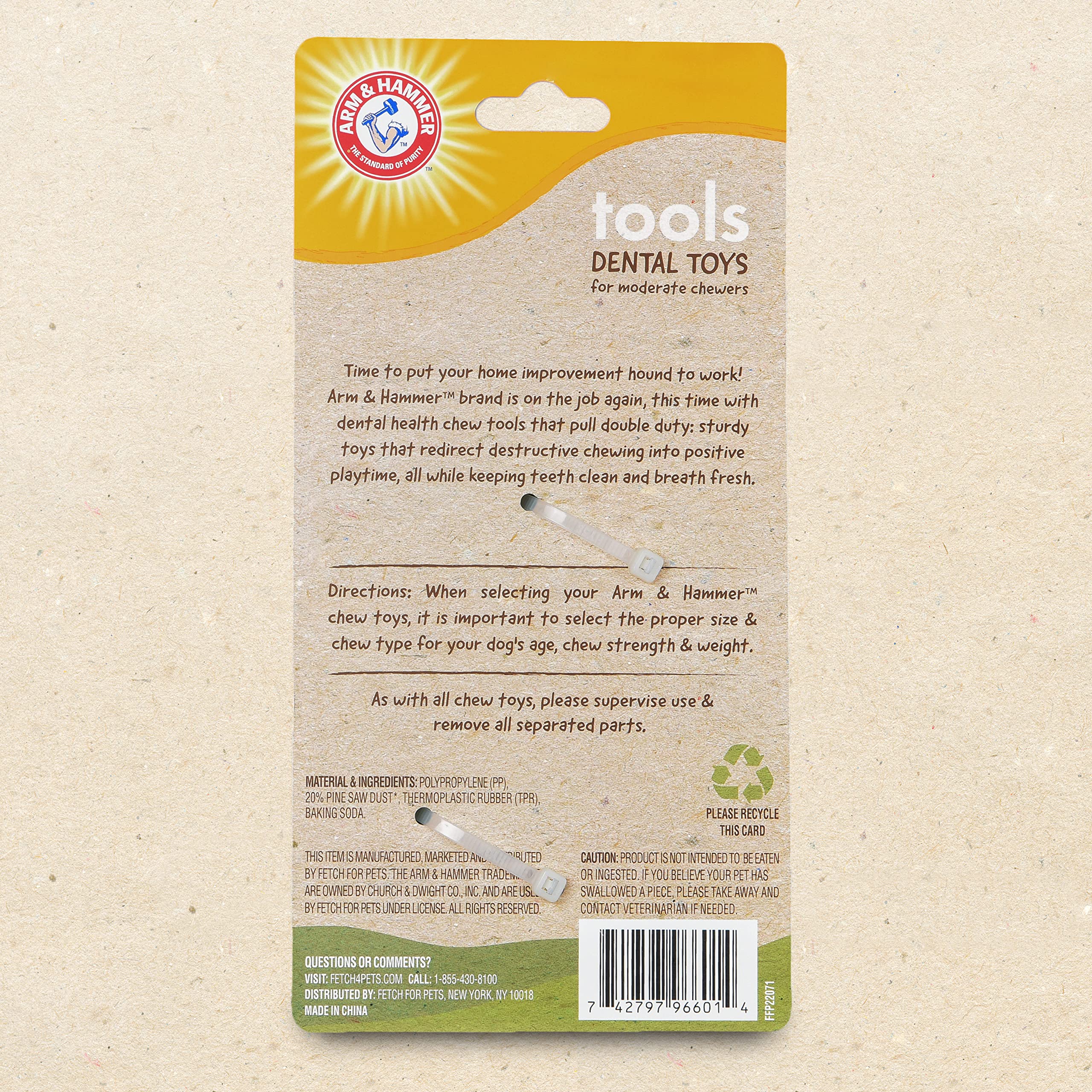 Arm & Hammer mise en scène pour chiens moyens et grands usage recommandé