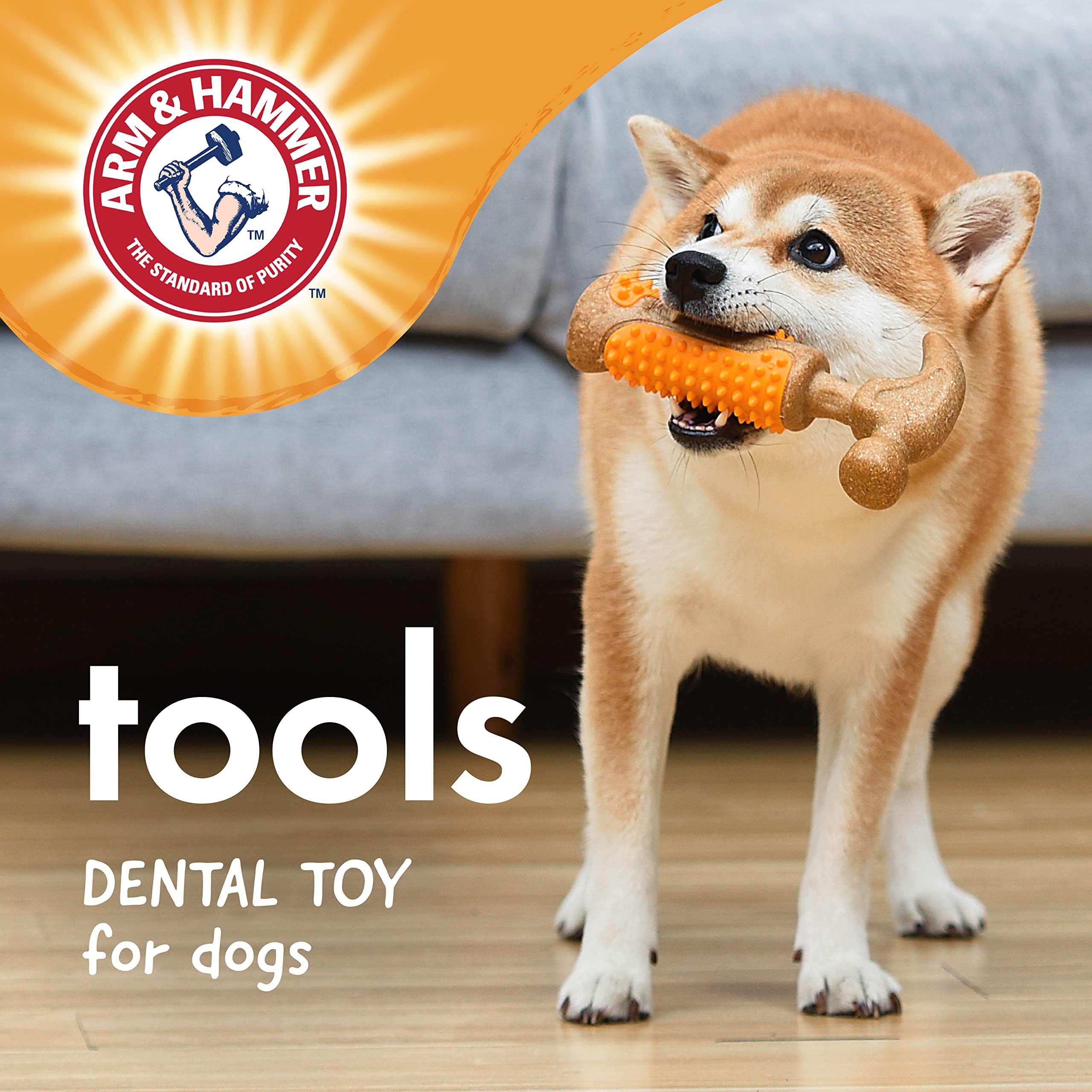 Arm & Hammer gros plan sur picots TPR offrant nettoyage mécanique des dents