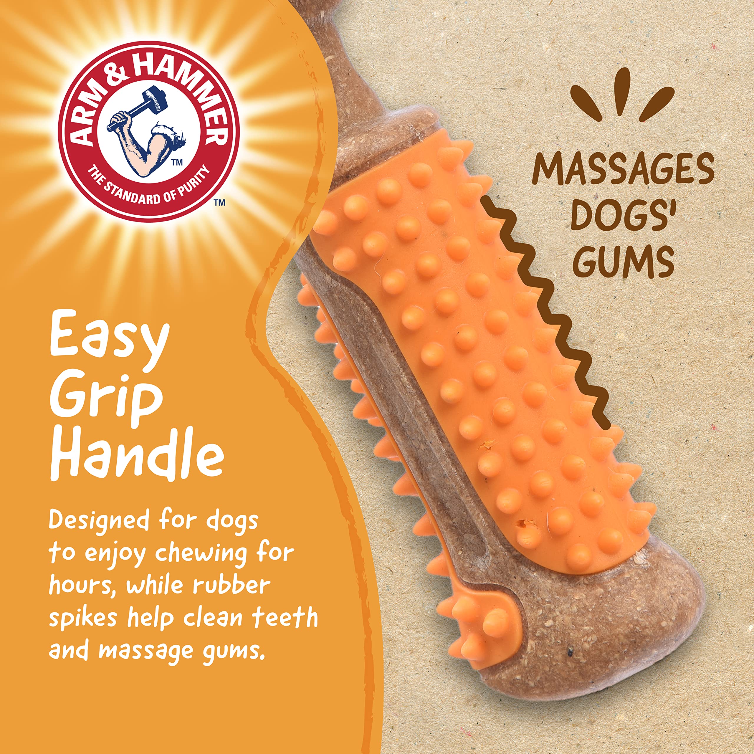 Arm & Hammer texture de fibres de bois compressées, sensation bois sans échardes
