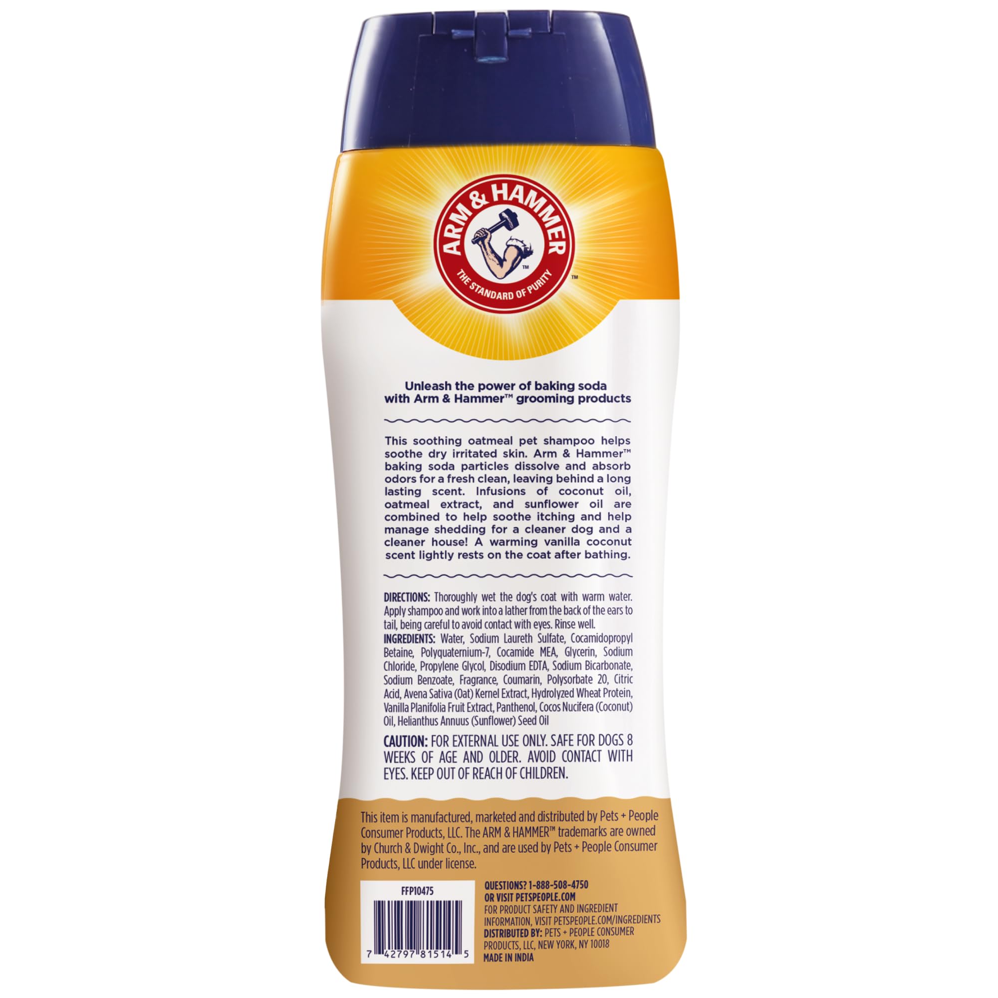 ARM & HAMMER scène familiale chien propre et calme après le bain