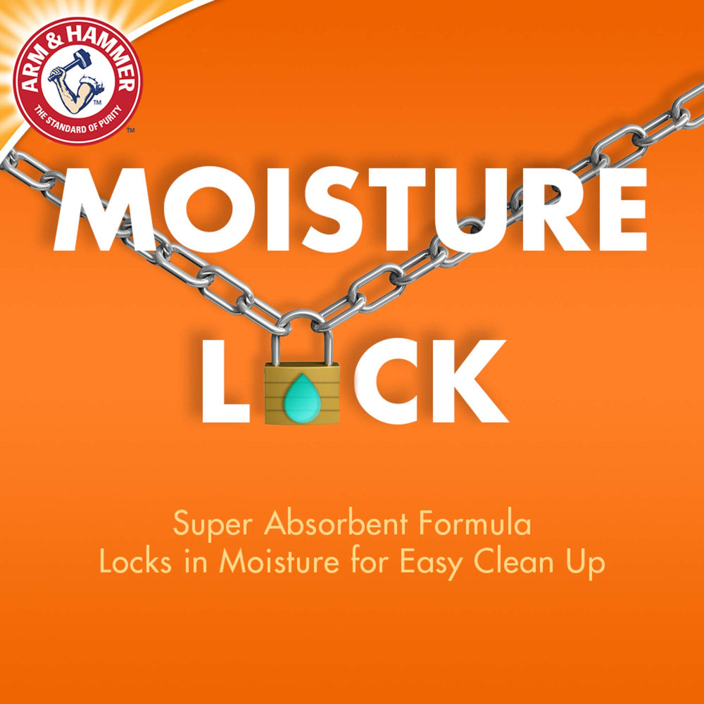 Arm & Hammer versement à la main montrant maniabilité et remplissage facile
