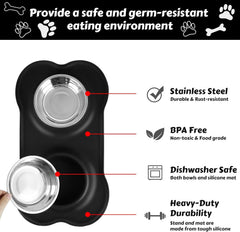 AsFrost bol en usage, chien boit proprement et sans éclaboussures