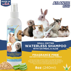 Atlantic Rush application sur pelage démontrant nettoyage sans eau