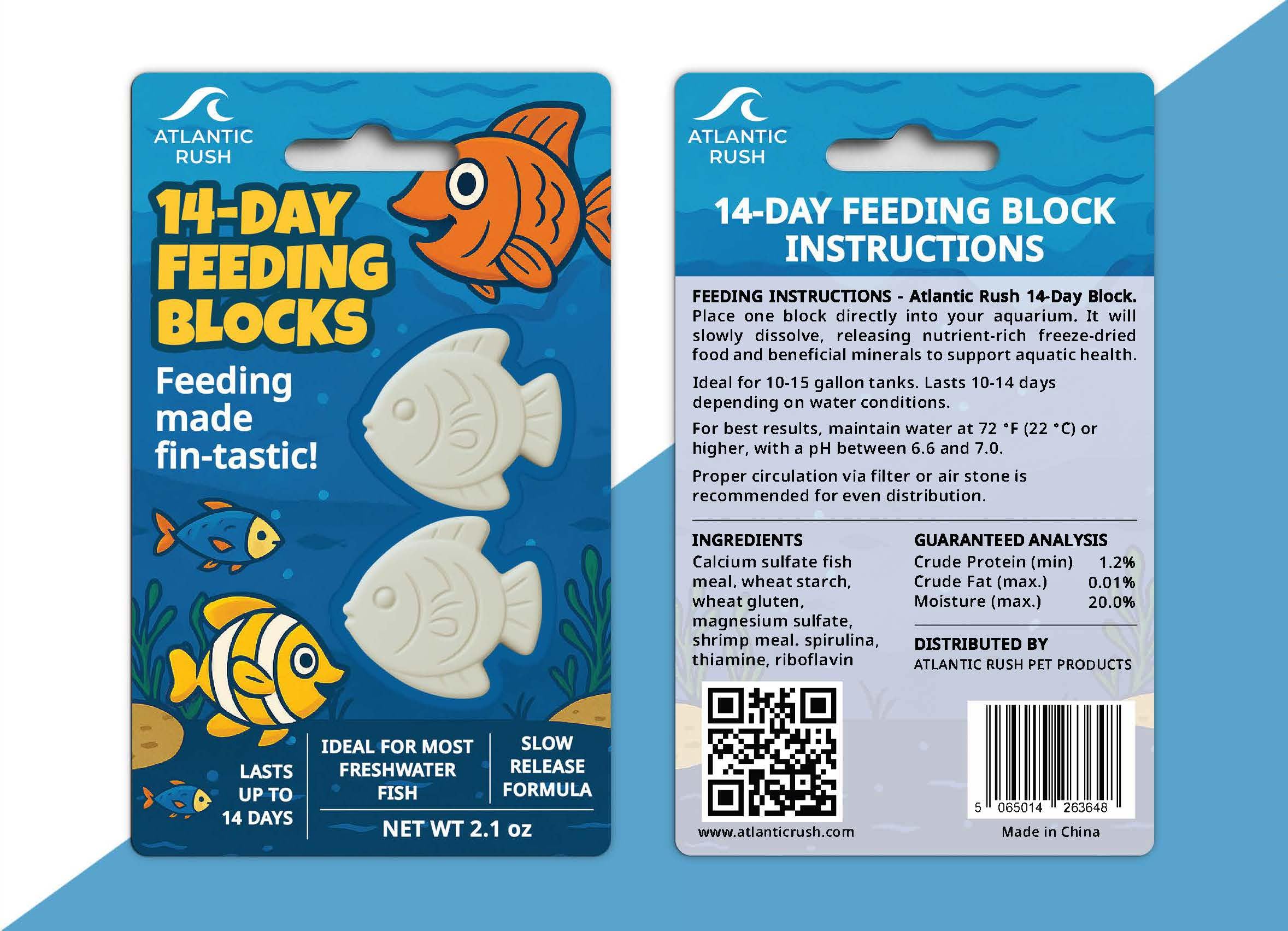 Atlantic Rush bloc dans aquarium garantissant distribution régulière