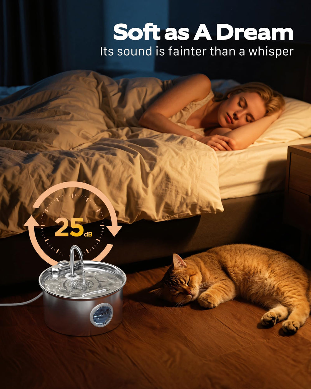 ATMZIQXR pack de 8 filtres et 8 éponges, remplacement régulier pour eau propre