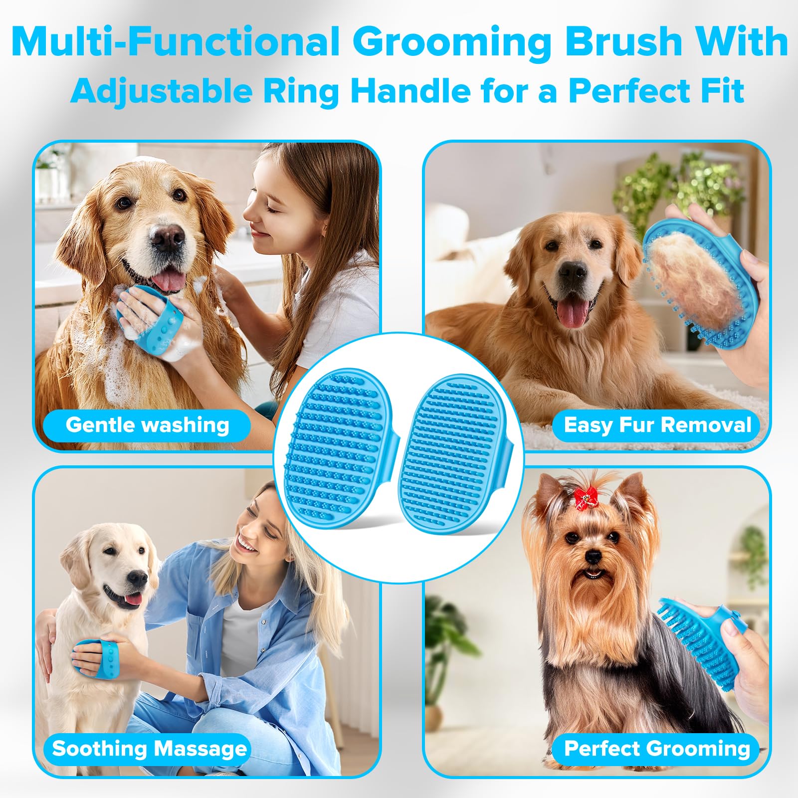 Augwind brosse à doigt ensemble pour un brossage dentaire précis