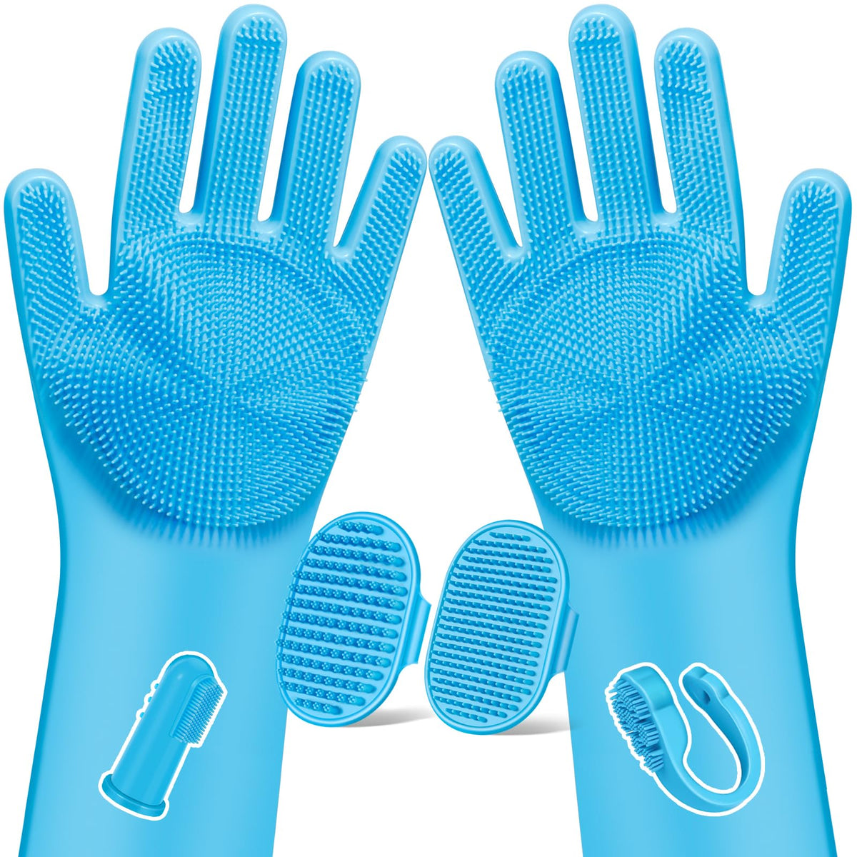Augwind gants de toilette packaging montrant le contenu et l’économie de temps
