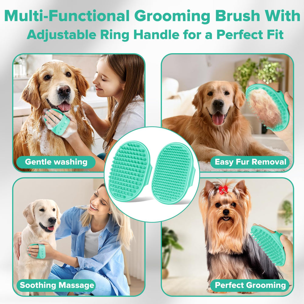 Augwind kit en utilisation sous la douche facilitant le bain de l’animal