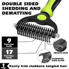 Augwind brosse slicker gros plan sur picots pour enlever poils morts facilement