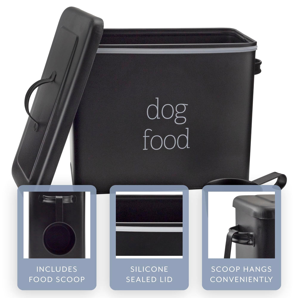 AuldHome Design couvercle et poignée, protection pratique des croquettes