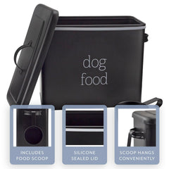 AuldHome Design couvercle et poignée, protection pratique des croquettes